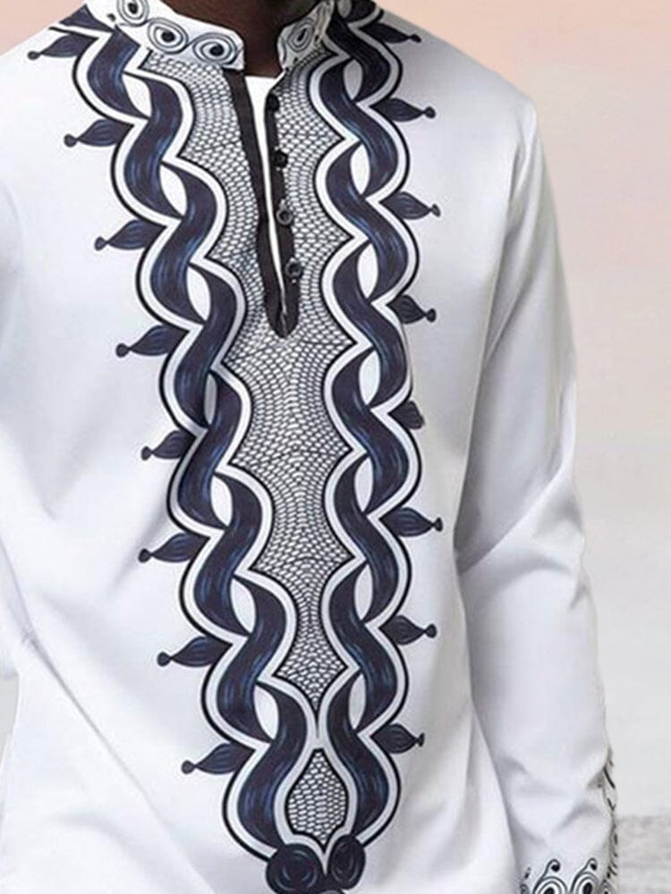 Ethnic Style Printed Casual Shirt Shirts coofandystore 