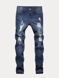 Slim Fit Torn Jeans Pants coofandystore 