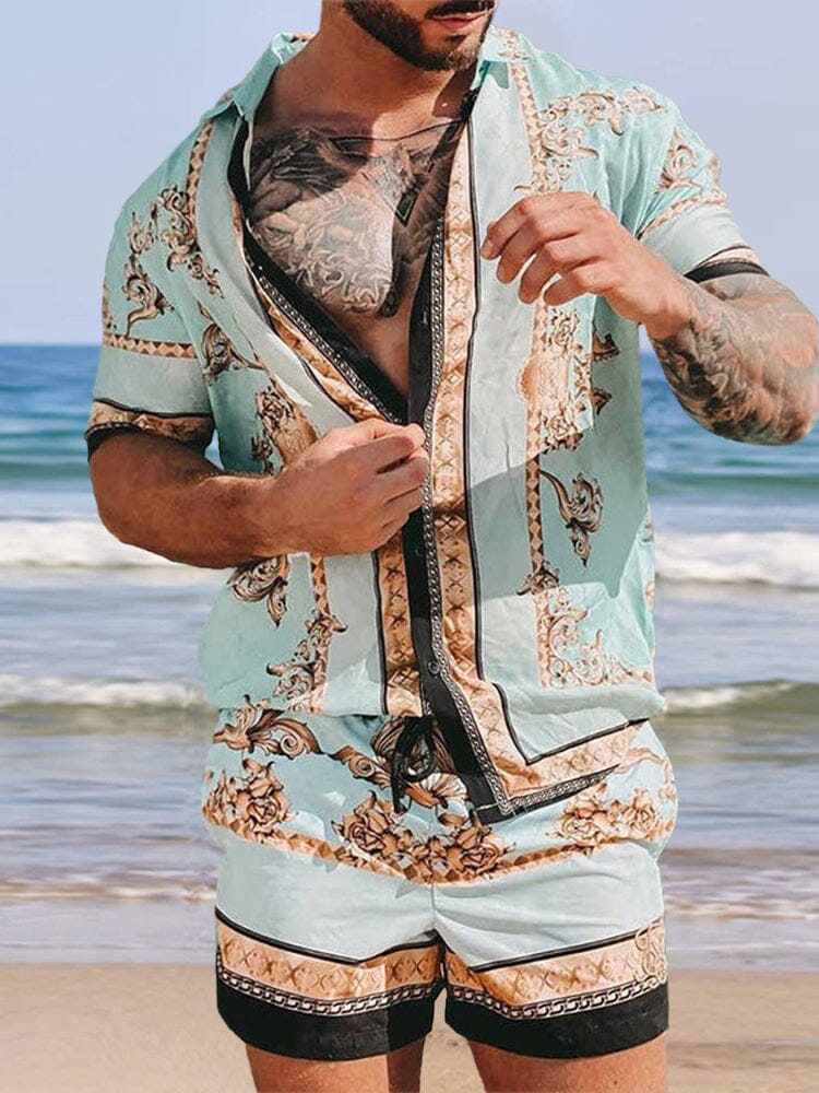 Stylish and Comfortable Vintage Graphic Beach Set for Any Occasion ...