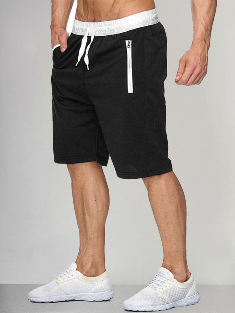 Cotton Style Sport Beach Shorts Shorts coofandystore Black M 