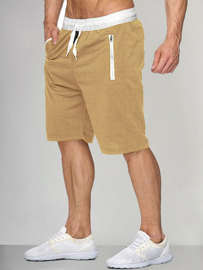 Cotton Style Sport Beach Shorts Shorts coofandystore Khaki M 