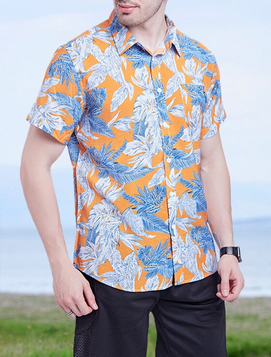 Stylish Hawaiian Printed Short Sleeve Shirt Shirts coofandystore 