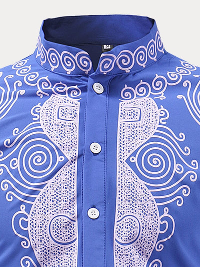 Vintage Style Printed Casual Shirt Shirts coofandystore 