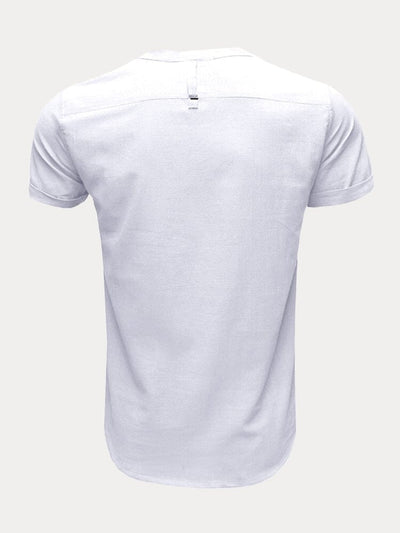 Casual Half Button Cotton Linen Shirt Shirts coofandystore 