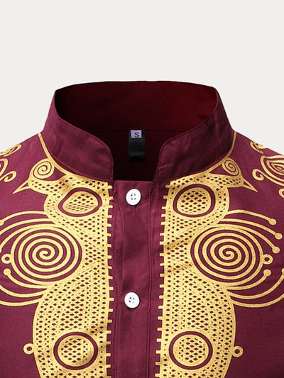 Ethnic style Stand Collar Casual Top Shirts coofandystore 