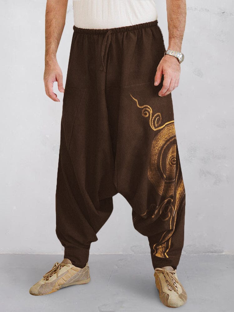 Casual Printed Harem Pants Pants coofandystore 