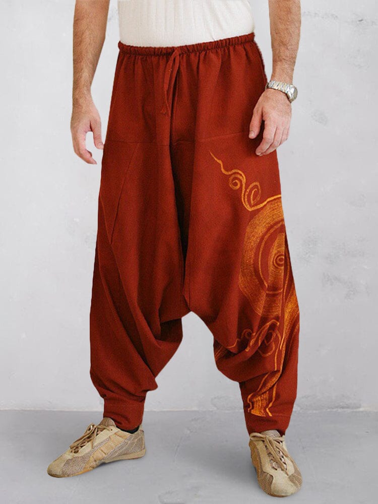Casual Printed Harem Pants Pants coofandystore 