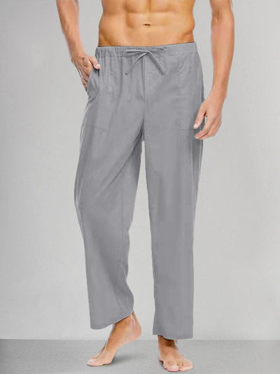 Casual Cotton Linen Style Pants Pants coofandystore Light Grey S 