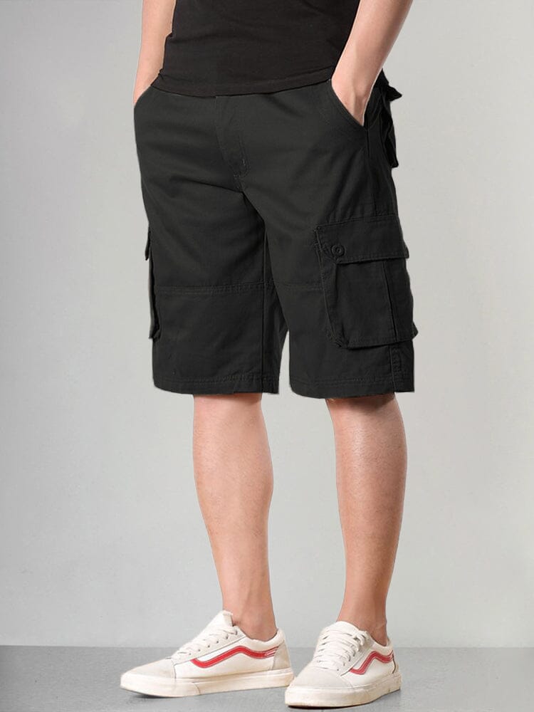 Large Pockets Beach Casual Shorts Shorts coofandystore Black S 
