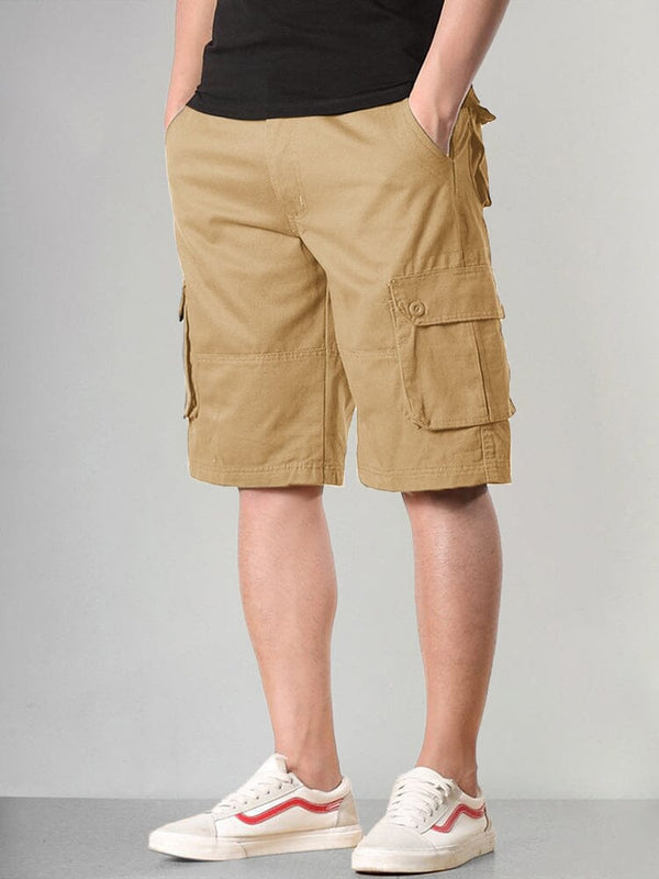 Large Pockets Beach Casual Shorts Shorts coofandystore Yellow S 