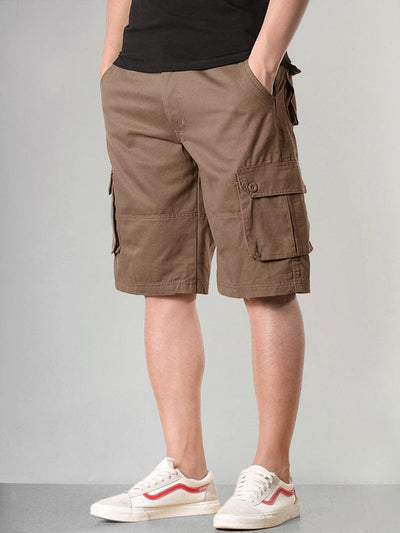 Large Pockets Beach Casual Shorts Shorts coofandystore Coffee S 