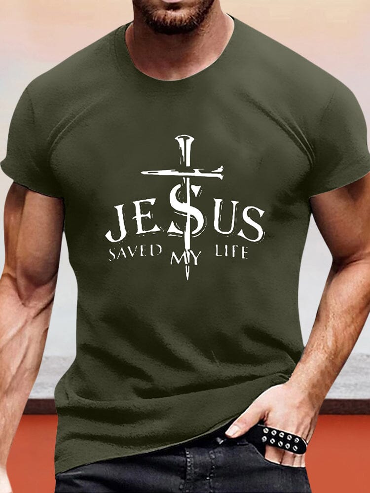Easter Casual Short Sleeve T-shirt T-Shirt coofandystore Army Green XS 