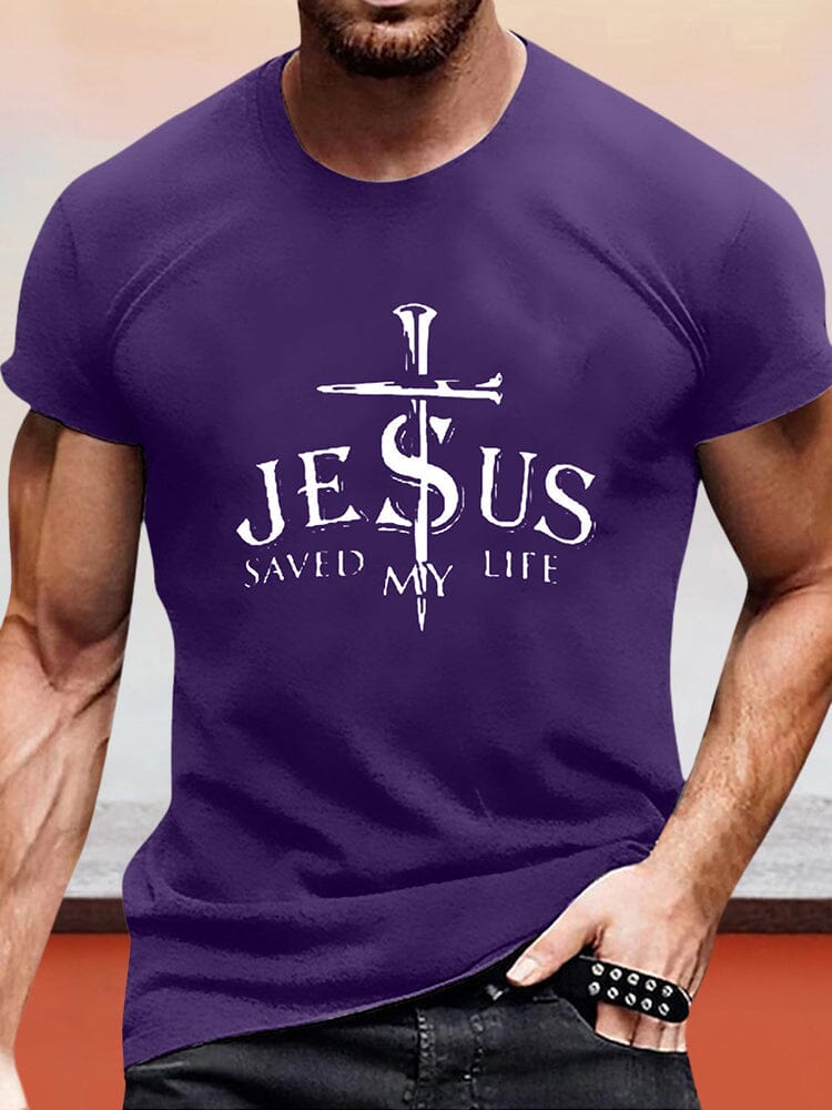 Easter Casual Short Sleeve T-shirt T-Shirt coofandystore Purple XS 