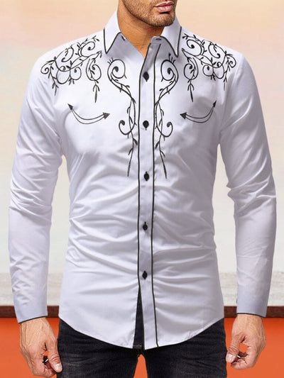 Embroidered Button Down Shirt Button-Down Shirts coofandystore 
