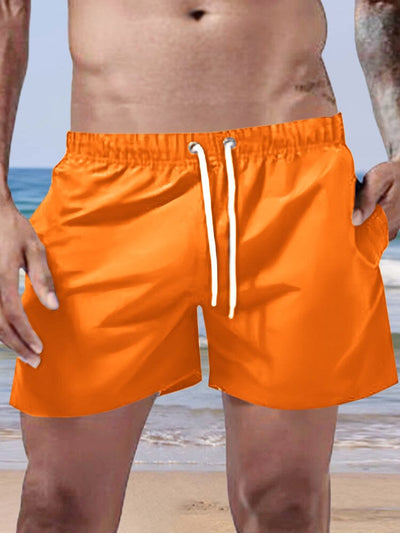 Solid Quick-drying Shorts Shorts coofandystore Orange M 