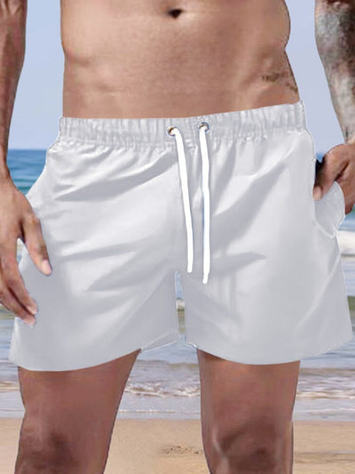 Solid Quick-drying Shorts Shorts coofandystore White M 