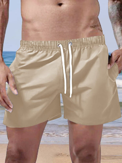 Solid Quick-drying Shorts Shorts coofandystore Khaki M 