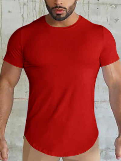 Solid Color Quick Dry Gym T-shirt T-Shirt coofandystore 