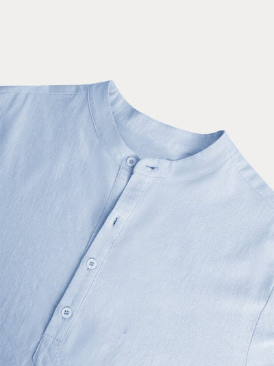 Cotton Linen Casual Long Sleeve Shirt Shirts coofandystore 
