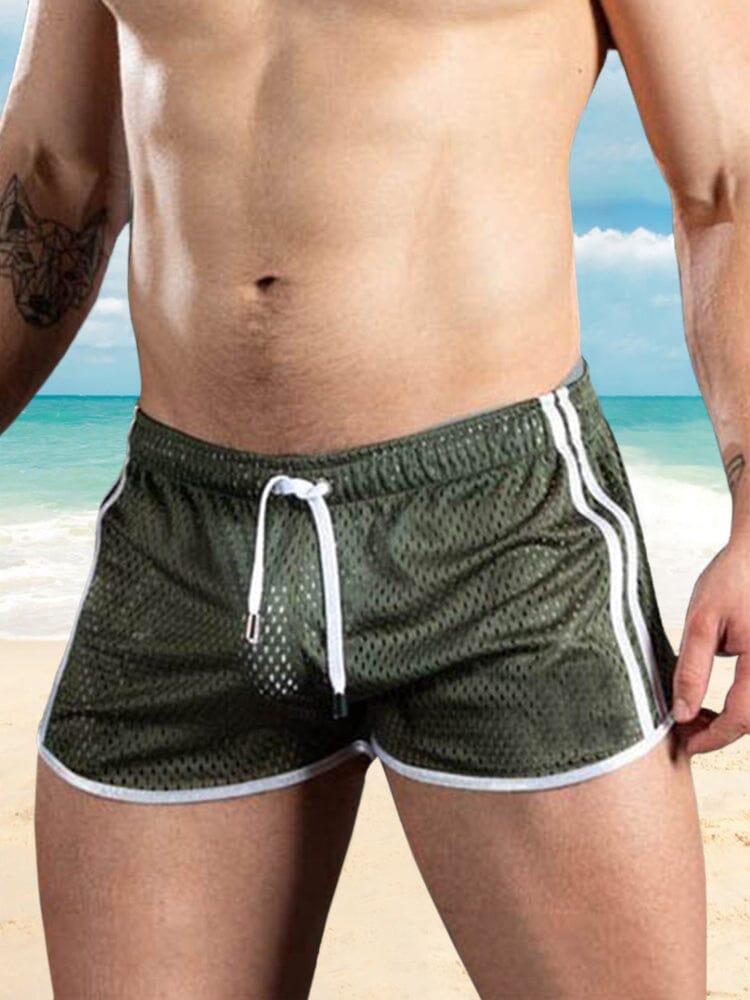 Breathable Mesh Quick-drying Sports Beach Shorts Shorts coofandystore Army Green M 