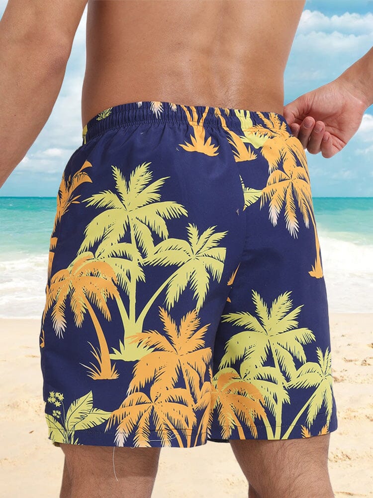 Hawaiian Printed Quick-drying Double Layers Beach Shorts Shorts coofandystore 