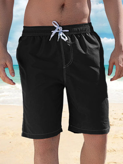 Quick-drying Classic Solid Shorts Shorts coofandystore Black M 