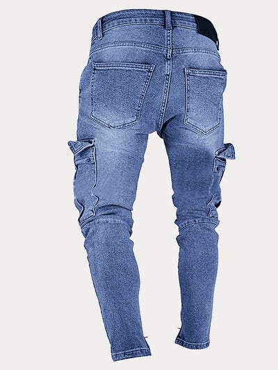 Casual Pocket Slim Fit Jeans Pants coofandystore 