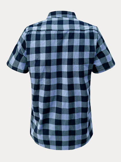 Classic Casual Plaid Cotton Linen Shirt Shirts coofandystore 