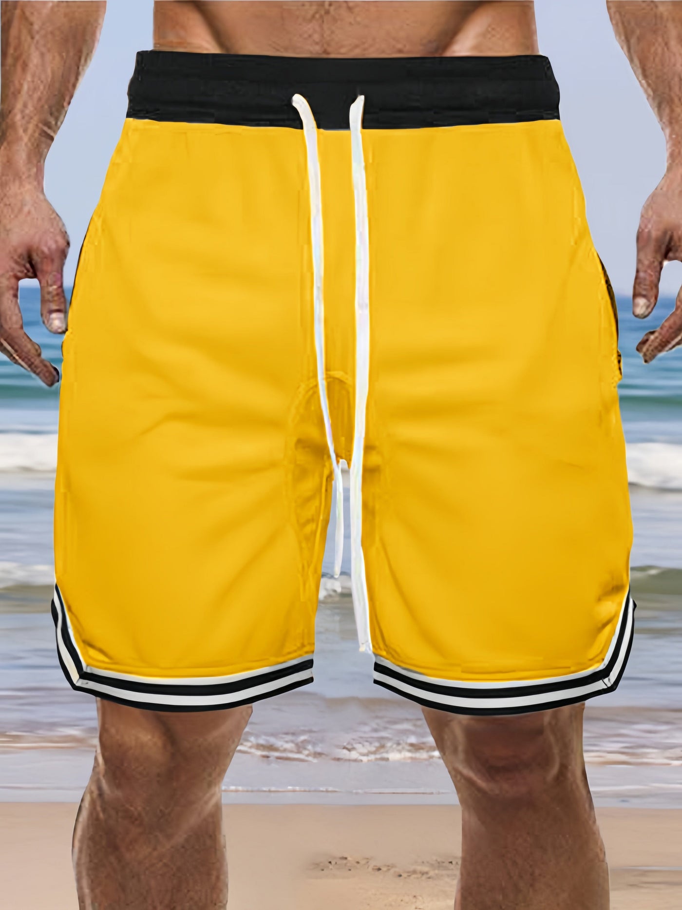 Quick Dry Running Shorts Shorts coofandystore Yellow M 