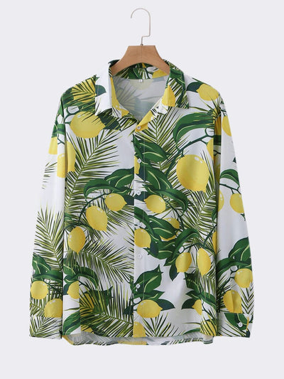 Casual Printed Long Sleeves Beach Shirt Shirts coofandystore 
