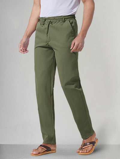 Classic Solid Casual Pants Pants coofandystore Army Green S 