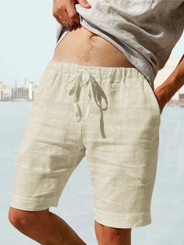 Shorts With Drawstring Casual Cotton Linen Drawstring Shorts - Comfortable and Stylish – COOFANDY