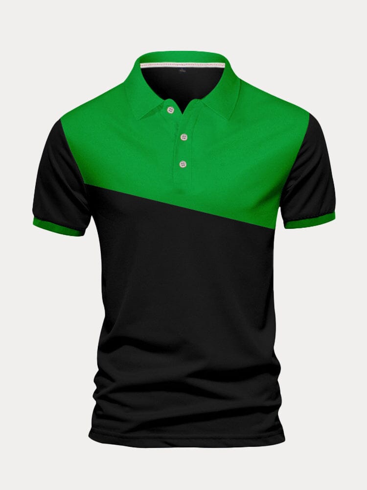 Color Blocking Sports Polo Shirt Shirts & Polos coofandystore 