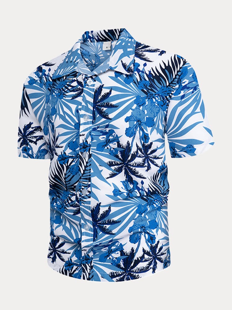 Hawaiian Floral Short Sleeve Shirts Shirts & Polos coofandystore 