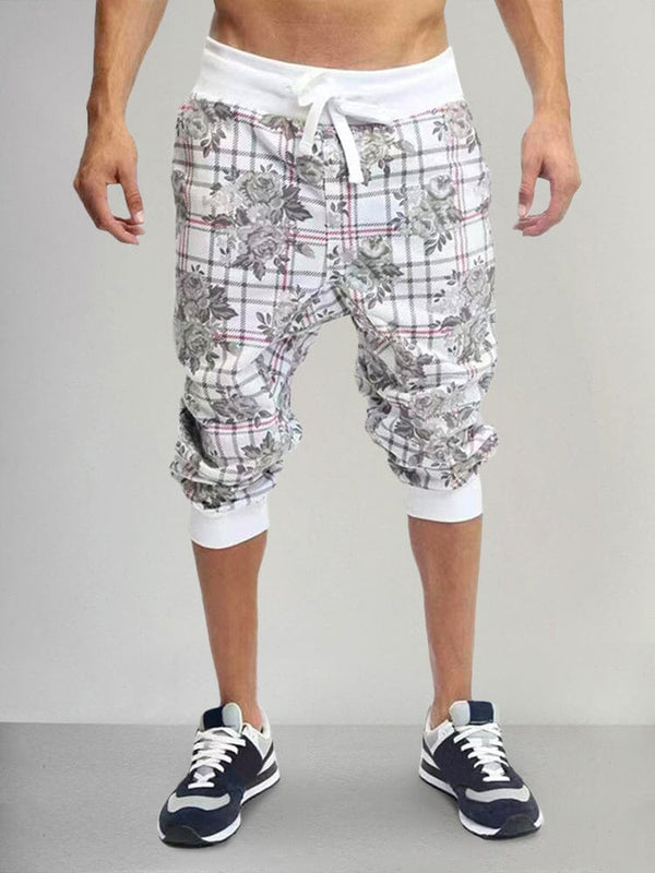 Breathable Printed Sports Shorts Shorts coofandystore White M 