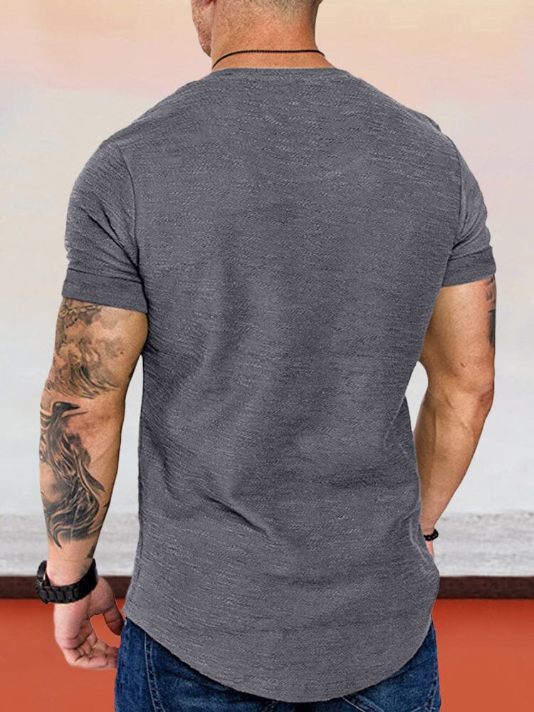 Classic Solid Loose Fit T-shirt T-Shirt coofandystore 