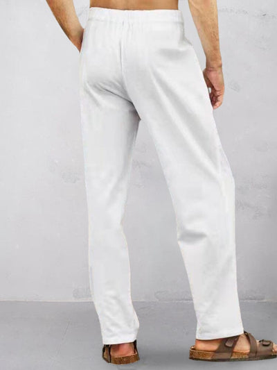 Cotton and Linen Straight Pants Pants coofandystore 