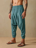 Casual Linen Style Loose Pants Pants coofandystore Green M 