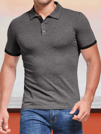 Short Sleeve Slim Fit Polo Shirt Shirts & Polos coofandystore PAT1 S 