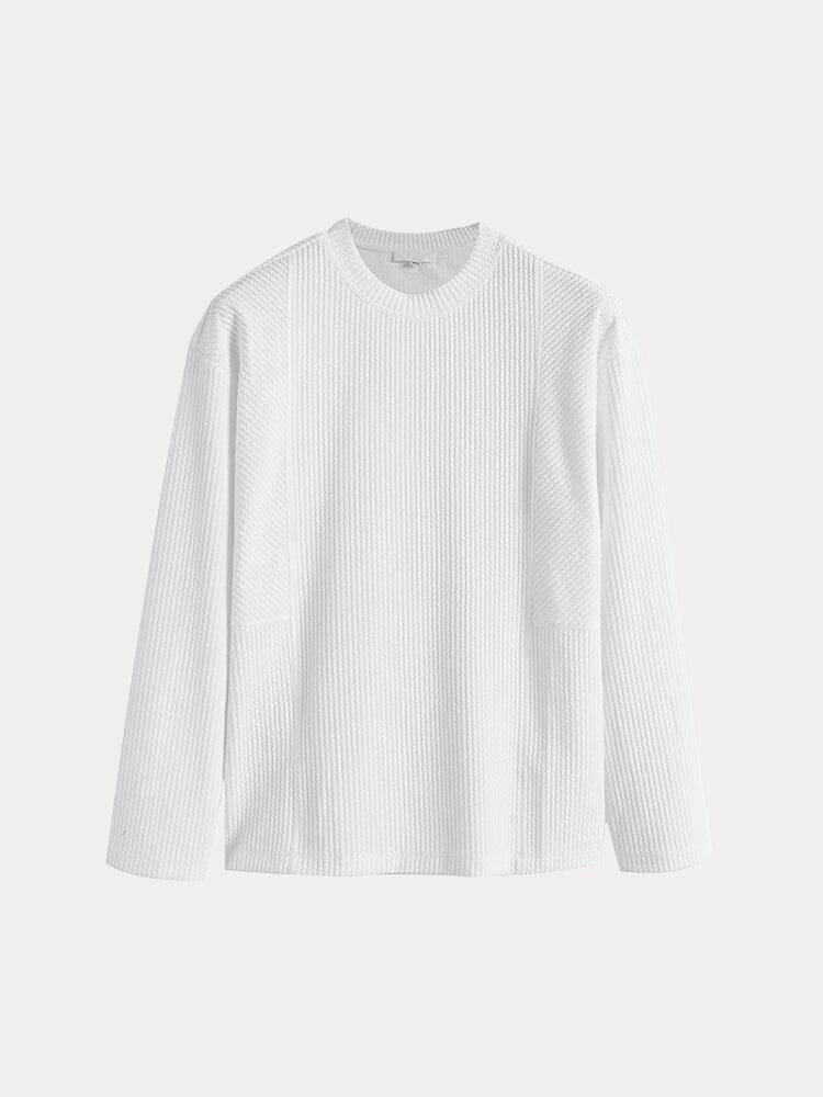 Simple Knit Round Neck Bottoming Shirt Shirts coofandystore 
