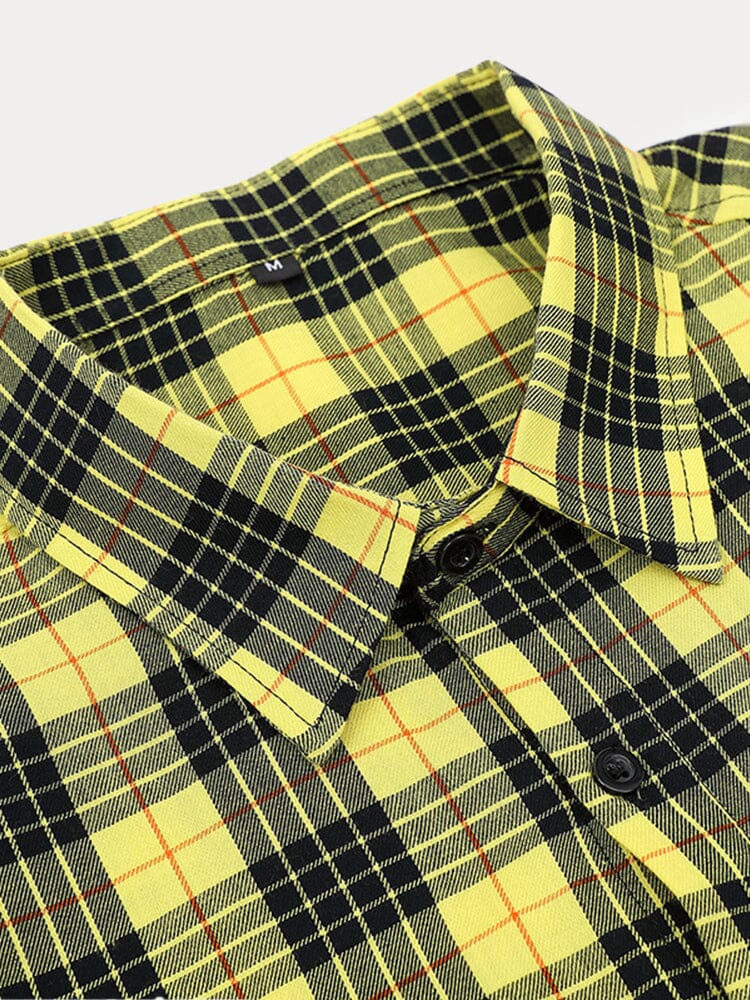 Cotton Plaid Casual Button Shirt Shirts coofandystore 