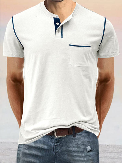 Casual Button Shirt with Pocket Shirts coofandystore White S 