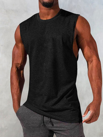 Classic Casual Gym Sports Tank Top Tank Tops coofandystore Black S 