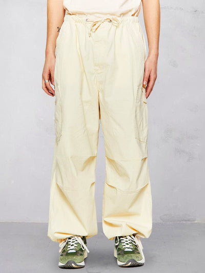 Casual Loose Fit Cotton Linen Cargo Pants Pants coofandystore Apricot S 