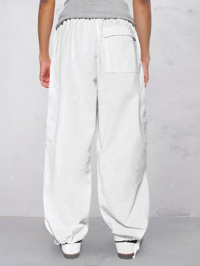 Casual Loose Fit Cotton Linen Cargo Pants Pants coofandystore 