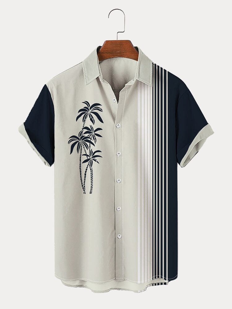 Print Hawaiian Style Short Sleeve Shirt Shirts coofandystore PAT34 S 