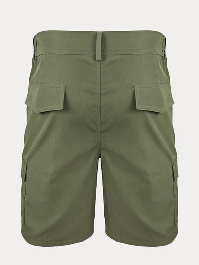 Solid Color Casual Shorts With Pockets Shorts coofandystore 