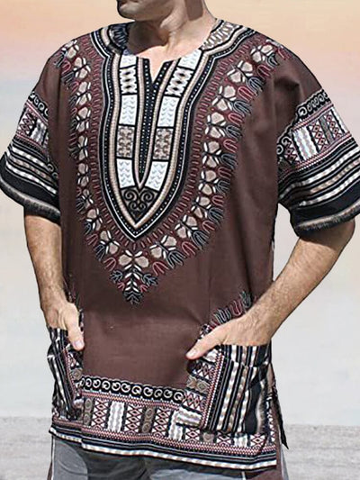 Cozy Ethnic style Printed Shirt Shirts coofandystore PAT1 XS 