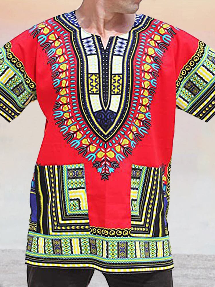 Cozy Ethnic style Printed Shirt Shirts coofandystore PAT6 XS 