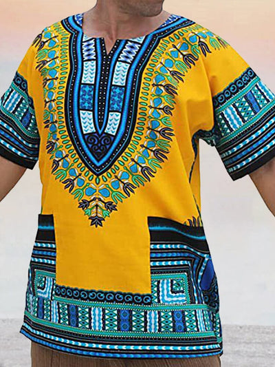 Cozy Ethnic style Printed Shirt Shirts coofandystore PAT7 XS 
